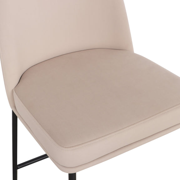 Sydney Performance Velvet Counter Stool Set of 2 - Taupe