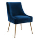 Beatrix Performance Velvet Dining Chair - Navy