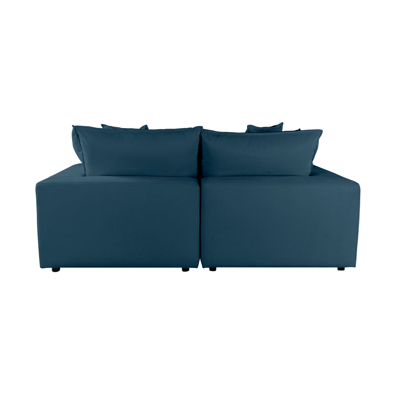 Cali 80" Modular Loveseat - Navy