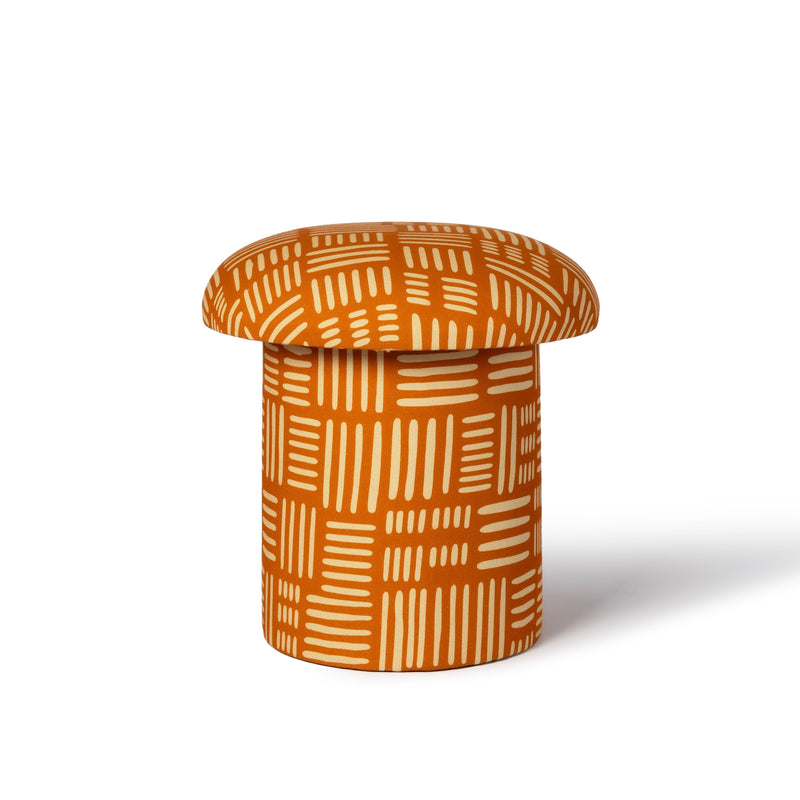 Lucy Mushroom Stool - Rust Orange