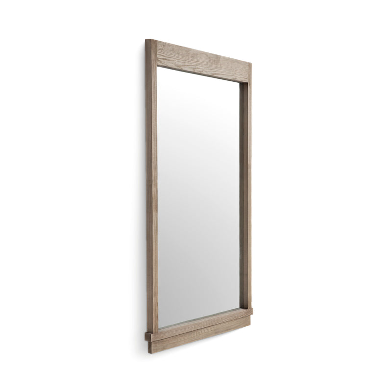 Aimee 44"X77" Solid Brushed Ash Floor Mirror