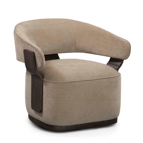Madison Performance Swivel Accent Chair - Stone