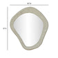 Orpheus 35"X31" Ribbed Faux Stone Wall Mirror