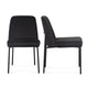 Sydney Performance Velvet Dining Chair - Set of 2 - Black