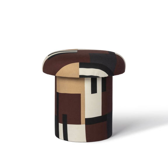 Lucy Mushroom Stool - Mud Brown