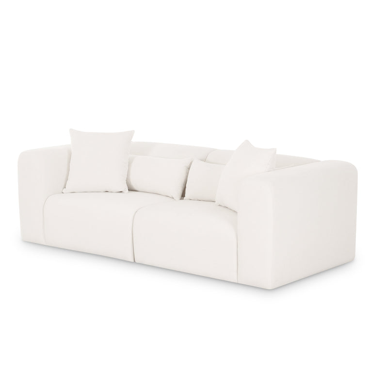 Tarra 86" Modular Loveseat - Cream