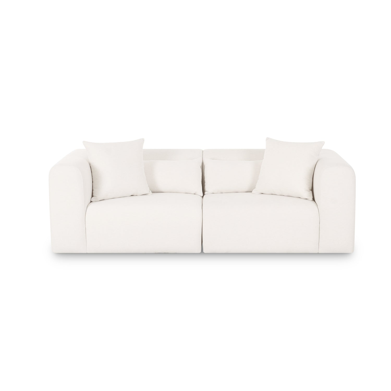 Tarra 86" Modular Loveseat - Cream