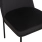 Sydney Performance Velvet Dining Chair - Set of 2 - Black