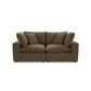 Cali 80" Modular Loveseat - Chocolate Brown