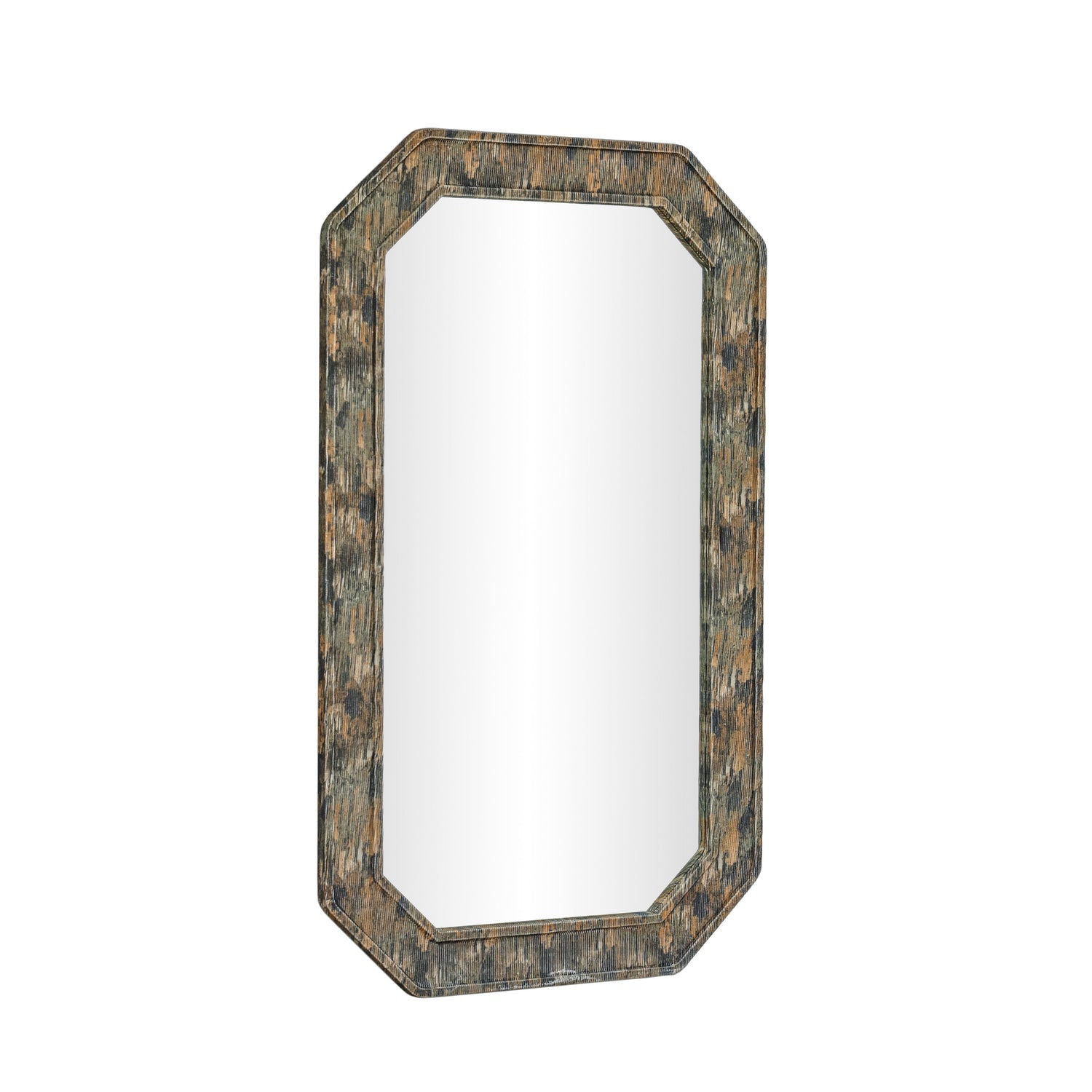 Charlene 35"X59" Jewel Wall Mirror - Watercolor Print