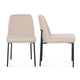 Sydney Performance Velvet Dining Chair - Set of 2 - Taupe
