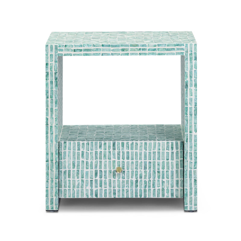 Tia 20" Mother of Pearl Nightstand