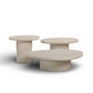 Jade Concrete Indoor/Outdoor Nesting Coffee Table Set - Cream