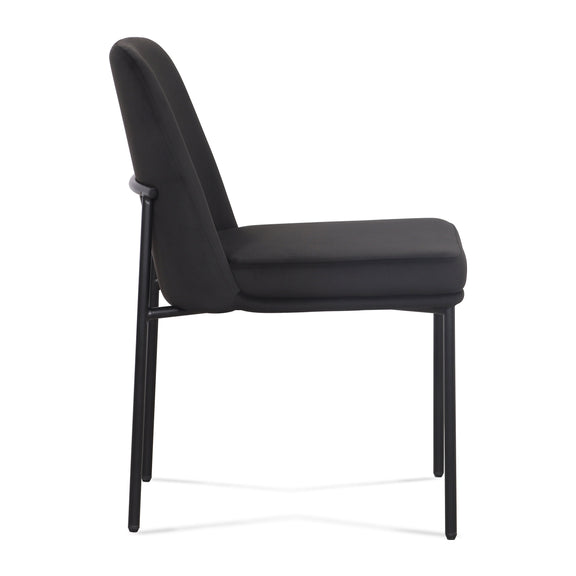 Sydney Performance Velvet Dining Chair - Set of 2 - Black
