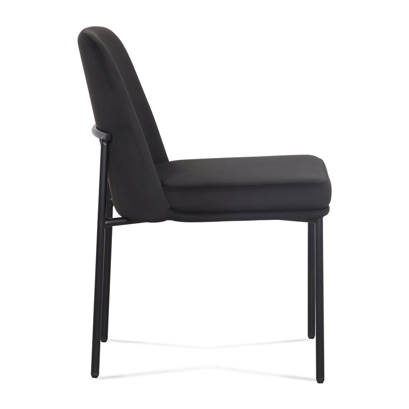 Sydney Performance Velvet Dining Chair - Set of 2 - Black