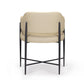 Sezanne Contract-Grade Vegan Leather Dining Chair - Taupe