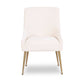 Beatrix Performance Velvet Dining Chair - Cream