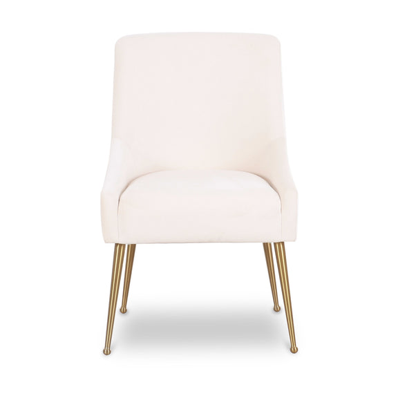 Beatrix Performance Velvet Dining Chair - Cream
