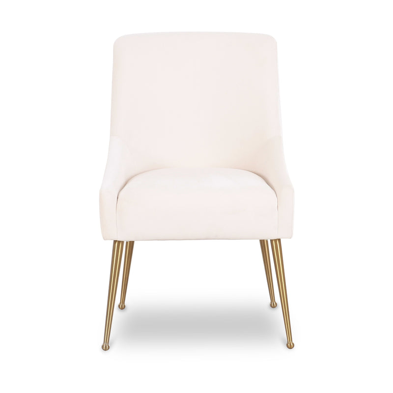 Beatrix Performance Velvet Dining Chair - Cream