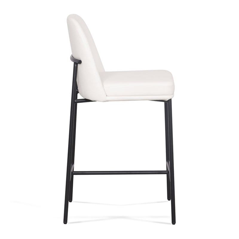 Sydney Performance Vegan Leather Counter Stool - Set of 2 - Cream