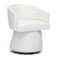 Kristen Rolling Desk Chair - Off-White