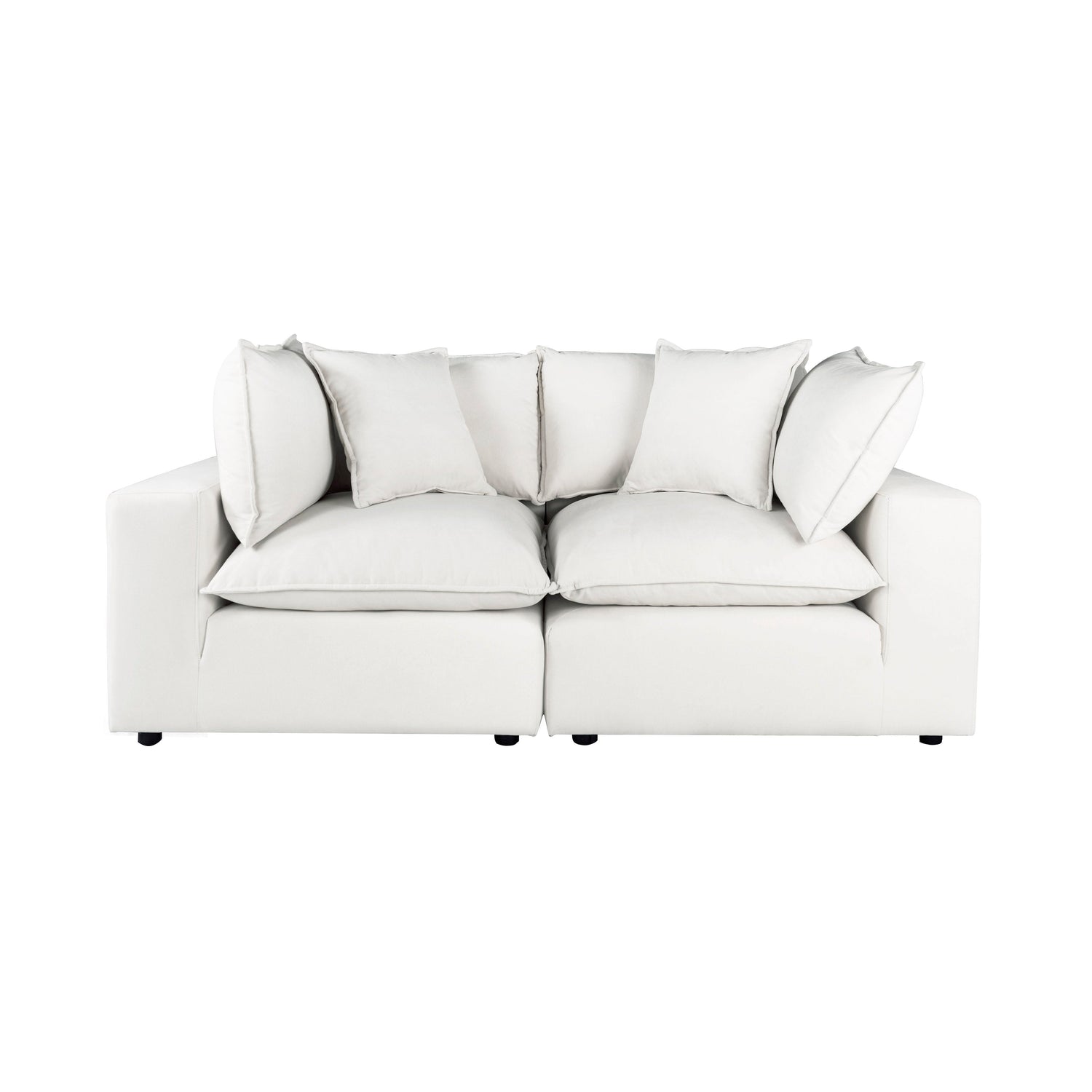 Cali 80" Modular Loveseat - Pearl