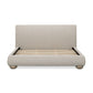 Rayne Textured Fabric Bed - Cream