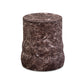 Cilla Red Faux Levanto Marble Indoor/Outdoor Concrete Side Table