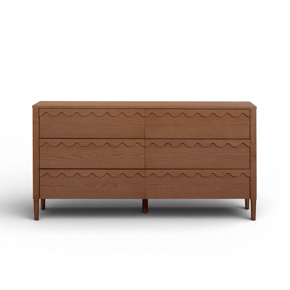 Oodle 62" 6-Drawer Dresser - Walnut