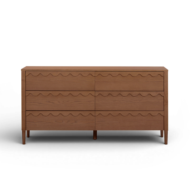 Oodle 62" 6-Drawer Dresser - Walnut