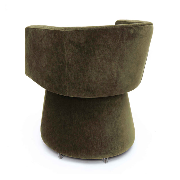 Kristen Rolling Desk Chair - Olive Green