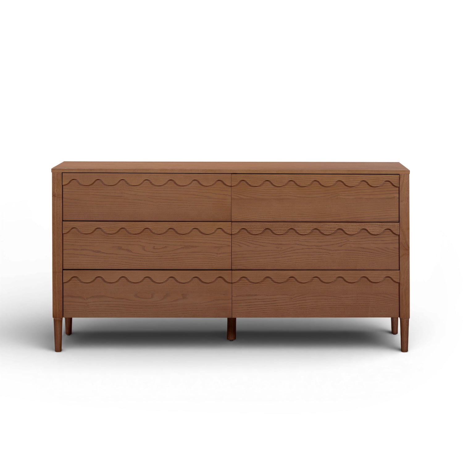 Oodle 62" 6-Drawer Dresser - Walnut