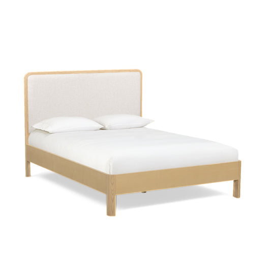 Rafaelle Natural Solid Ash Bed - Cream,Natural