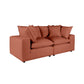 Cali 80" Modular Loveseat - Rust