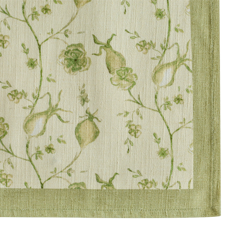 Dolce Natural Cotton Napkin - Set of 4 - Olive Green