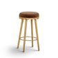 Oodle Performance Vegan Mohair Bar and Counter Stool - Bronze / Natural Ash / Bar Height