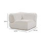 Zenith Contract-Grade Upcycled Fabric Corner Wedge - Cream