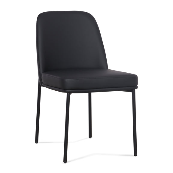 Sydney Performance Vegan Leather Dining Chair - Set of 2 - Black