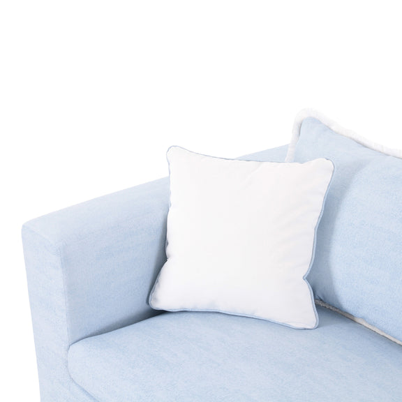 Salty 85" Indoor/Outdoor Sofa - Light Blue