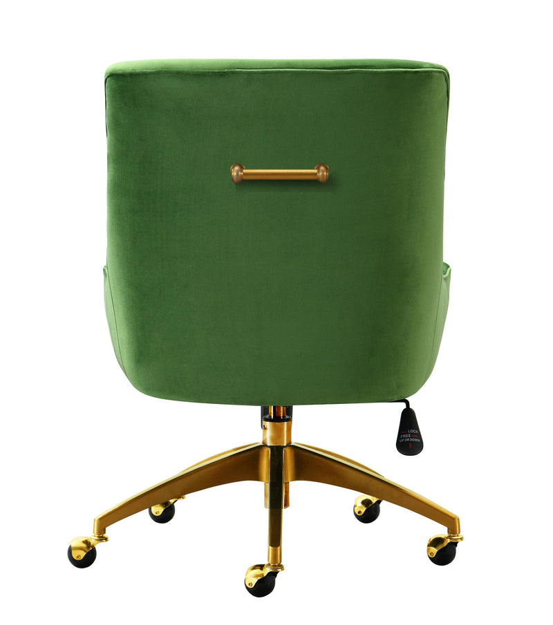 Beatrix Performance Velvet Office Swivel Chair - Green