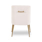 Beatrix Performance Velvet Dining Chair - Cream