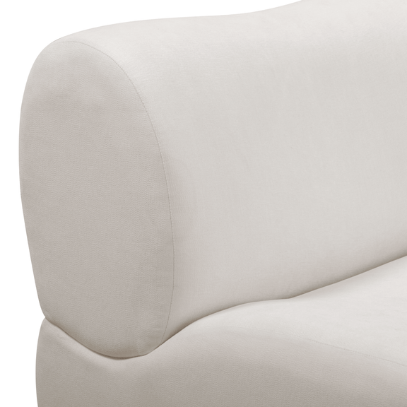 Zenith 5-Piece Contract-Grade Upcycled Fabric Modular Sectional - Cream / RAF
