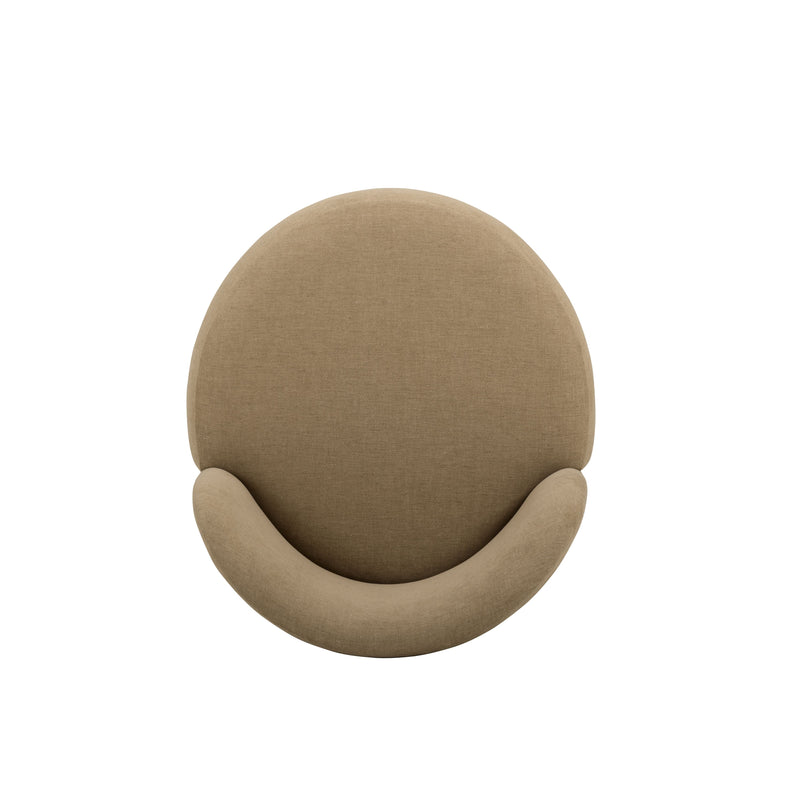 Persa Round Back Performance Chenille Dining Chair - Light Brown
