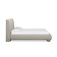 Rayne Textured Fabric Bed - Cream