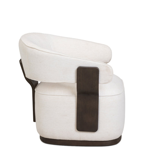 Madison Performance Swivel Accent Chair - Chalk