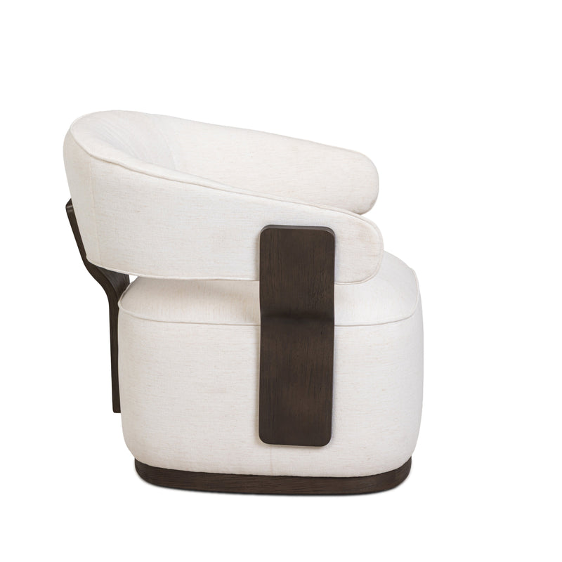 Madison Performance Swivel Accent Chair - Chalk