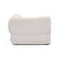 Zenith Contract-Grade Upcycled Fabric Corner Wedge - Cream