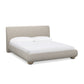 Rayne Textured Fabric Bed - Cream