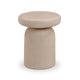 Lydia Concrete Indoor/Outdoor Side Table - Cream