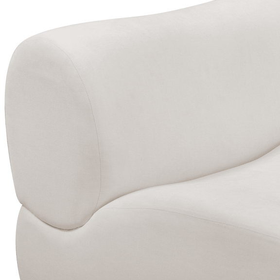 Zenith 5-Piece Contract-Grade Upcycled Fabric Modular Sectional - Cream / RAF